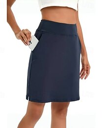 preiswerte -Damen Tennisröcke Golf-Röcke Dunkelrosa Schwarz Weiß Sonnenschutz Tenniskleidung Damen-Golfkleidung, Kleidung, Outfits, Kleidung