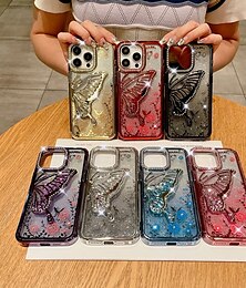 رخيصةأون -هاتف غطاء من أجل ايفون 16 برو ماكس بلس آيفون 15 برو ماكس بلس iPhone 14 13 12 Pro Max Plus iPhone 14 Pro Max آيفون 13 12 برو ماكس آيفون 11 برو ماكس غطاء خلفي بلينغ بريق لامعة ضد الصدمات