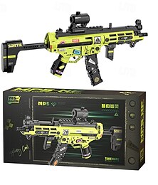 Недорогие -12 строительных блоков mp5 коллекционное оружие игрушка - 1698 шт. модель оружия строительный блок снайперский набор стреляющий - имитация оружия игрушка рождественский подарок