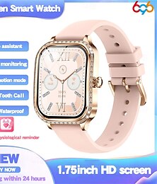 economico -696 MK88 Orologio intelligente 1.75 pollice Intelligente Bracciale Bluetooth Avviso di chiamata Monitoraggio del sonno Monitoraggio frequenza cardiaca Compatibile con Android iOS Da donna Chiamate in