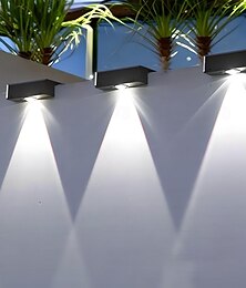 economico -luce solare da parete, luci a LED super luminose per ponti e recinzioni, luci esterne impermeabili, lampade notturne ad energia solare per giardino, balcone e veranda