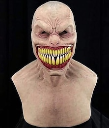 abordables -Halloween Zombi Masque Accessoires d'Halloween Adulte Homme Femme Unisexe Horreur Marrant Déguisement effrayant Halloween Carnaval mardi Gras Costume de carnaval facile
