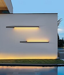 economico -moderna lampada da parete lunga esterna impermeabile villa giardino esterno lampada da parete balcone lampada da cortile lampada a striscia lunga a led 1 luce 110-240v 20 w