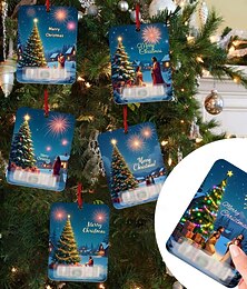 economico -5 pezzi porta soldi di Natale per contanti, porta soldi di Natale regalo, portafoglio di Natale divertente, distributore di soldi di Natale di Babbo Natale felice, con ciondolo di albero di Natale