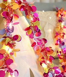 preiswerte -Weihnachts-LED-Lichterkette mit Lichterkette, batteriebetrieben, 2 m, 20 LEDs, 30 m, 30 LEDs, 5 m, 50 LEDs, Kranzbeleuchtung, Weihnachts-, Hochzeits-, Party-, Heim-, Baum-, Geburtstags-,
