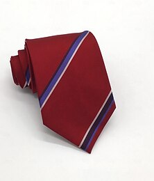 billige -herreslips i 100 % silke, elegant, motedesigner, brodert, stripete, formelt, bryllupsfest