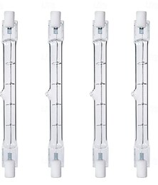 economico -lampadine dimmerabili r7s 118mm t3 300w a doppia estremità tipo j, confezione da 4 per lavoro, sicurezza &illuminazione del paesaggio 220-240v