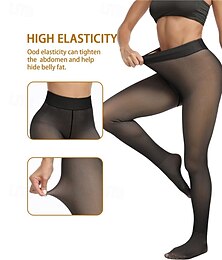 halpa -Naisten Joogahousut Jooga leggingsit Fleecevuoratut leggingsit Pidä lämpimänä Korka vyötärö Kuntosaliharjoitus Pyöräily Sukkahousut Musta Kahvi Harmaa Fleece Syksy Talvi Urheilu Urheiluvaatteet
