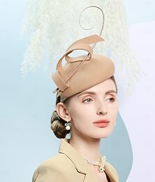 abordables -chapeaux 100% laine chapeau pilulier haut-de-forme mariage cocktail mariage élégant avec plume couleur pure coiffe coiffure