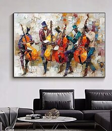 abordables -peinture à l'huile de musique abstraite faite à la main peintures sur toile peintes à la main peinture à l'huile acrylique riche et texturée peintures de musique modernes art mural œuvre d'art peinte