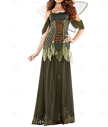 abordables -Fée Costume de carnaval Tenue Bal Masqué Costume élégant Adulte Femme Déguisement Cosplay Halloween Mascarade Carnaval Mascarade Costume de carnaval facile