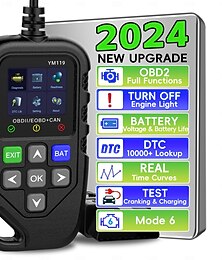 お買い得  -obd2 スキャナー診断ツール、強化チェックエンジンコードリーダー、リセット機能付き obdii/eobd 車診断スキャン、1996 年以降のすべての車両用ツール