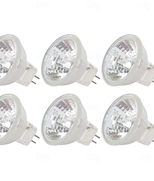 economico -6 lampadine alogene mr11 12v 20w faretto dimmerabile luce bianca calda