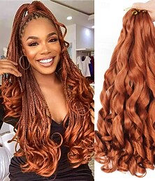 Недорогие -Удлинитель Волнистый Коробка косичек Искусственные волосы Волосы для кос 1 упаковка