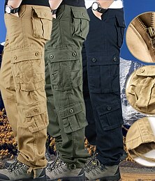 levne -Pánské Outdoorové kalhoty Kargo kalhoty Dağcı Pantolonu Armáda Kamuflážní barva Jaro Venkovní Běžný Voděodolný Rychleschnoucí Prodyšné Kalhoty Lesní zelená černá + šedá Bavlna Lov Lezení Kempování a
