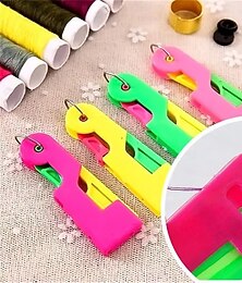 abordables -Fil à Coudre Automatique 3/6pcs Nouveau Fil à Coudre pour Machine 2025 Enfile-Aiguille en Plastique Dispositif d'Enfilage d'Aiguille Automatique pour Couture Broderie