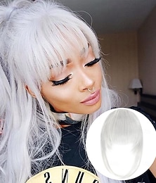 abordables -Franges Droit Cheveux Synthétiques Femme