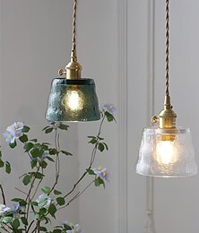 economico -mini lampada a sospensione in vetro trasparente con interruttore piccola lampada a sospensione rustica vintage lampada a sospensione retrò da fattoria illuminazione a sospensione decorativa per