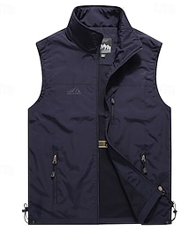 preiswerte -Herren Weste für Wanderer Wander-Fleeceweste Ärmellos Weste Außen Atmungsaktiv Komfortabel Tasche Polyester Schwarz Armeegrün Rot Jagd Angeln Klettern