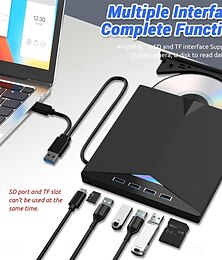 economico -unità dvd esterna unità blu-ray 7 in 1 unità blu ray usb 3.0 &lettore dvd/bd tipo c masterizzatore blu ray masterizzatore portatile cd 3d dvd unità ottica sottile bluray per laptop