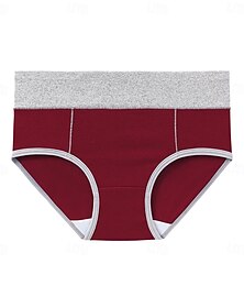 economico -mutandine basiche da donna 1 pz intimo semplice classico colore puro vita media taglie forti genere neutro azzurro nero bianco m l xl casa abiti