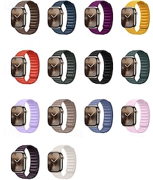 billige -Solo loop Kompatibel med Apple Watch-klokkereim 38mm 40mm 41mm 42mm 44mm 45mm 49mm Magnetisk lås Justerbar Silikon Erstatningsklokkerem til iwatch Ultra 2 Series 9 8 7 SE 6 5 4 3 2 1