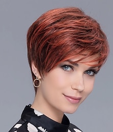 economico -ristrutturazione occasionale &parrucca corta marrone parrucche sintetiche dall'aspetto naturale per donne parrucca per cosplay quotidiano