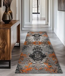 billige -vintage boho shaggy hallway runner teppe mykt, sklisikker vaskbar entryway matte, gårdskjøkken, bad, soveromsområdet teppe