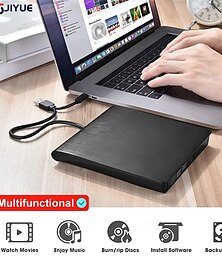 Недорогие -тонкий usb 3.0 &тип-c внешний dvd cd writer привод для записи дисков считыватель плеер оптические приводы для ноутбука пк dvd burner dvd portatil