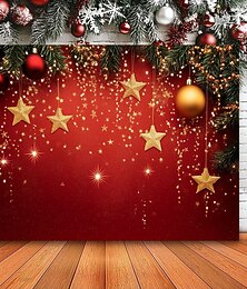 economico -decorazioni natalizie arazzo appeso natale verde dorato arte murale grande arazzo decorazione murale fotografia sfondo coperta tenda casa camera da letto soggiorno decorazione