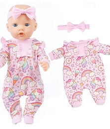 abordables -Ropa para muñeca reborn realista, conjunto de ropa de 18 pulgadas, accesorios adecuados para bebés reborn y recién nacidos (sin muñeca)