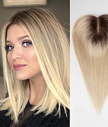 billiga -Alla Remy-hår Tupéer Rak 100 % handbundet Dam / Enkel på- och avklädning / Bekväm Dagliga kläder