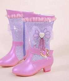 economico -Da ragazza Stivaletti Stivali Casual Scarpe di tela Stivali altezza media Stivaletti alla caviglia Di pelle Traspirabilità Antiscivolo Altezza crescente Scarpe da principessa Ragazzi (7 anni