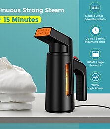お買い得  -スチーマー スチームストレートアイロン 180 ml 水タンク 旅行用アイロン スチーム 高速シワ取り スチームブラシ 衣類スチーマー 高速シワ取り