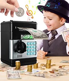 preiswerte -elektronisches Sparschwein Geldautomaten-Passwort Spardose Bargeldmünzen Spardose Geldautomat Bankautomat Safe automatische Einzahlung Weihnachtsgeschenk für Kinder