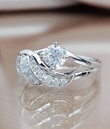 economico -Anello Feste Laurea Argento Oro Cromo