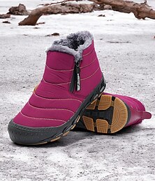 levne -dámské nepromokavé teplé zimní kotníkové boty s plyšovou podšívkou – protiskluzové outdoorové sněhule do chladného počasí