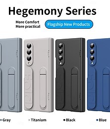 billige -telefon Etui Til Z-brett 7 Z Brett 6 Z Fold 5 Z Fold 4 Z Fold 3 Bakdeksel med stativ Støtsikker Kontor / Bedrift PC Silikon