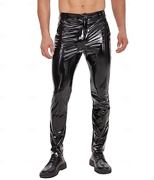 economico -Pantaloni Body Costume di Carnevale Per uomo Metallico Lucido Spandex Costume per Performance Club Pole Dance Halloween Carnevale Mascherata Adulti