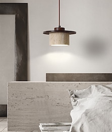 billige -wabi-sabi naturstein skygge pendellampe travertin droplight 110-240v