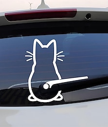 economico -simpatico gattino gatto auto tergicristallo adesivo decorazione adorabile animale gatto murale decalcomania per tergicristallo posteriore auto
