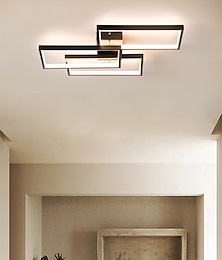 economico -plafoniera a led moderna plafoniera da incasso luci rettangolari per camera da letto cucina soggiorno lampada da soffitto 60cm 110-240v