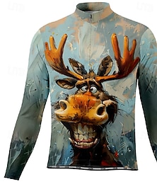 economico -Per uomo Maglia da ciclismo Manica lunga Inverno Bicicletta Maglietta Maglietta / Maglia con 3 tasche posteriori Ciclismo da montagna Traspirante Asciugatura rapida Design anatomico Ad alta