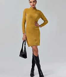preiswerte -Midi-Pulloverkleid „Urban Cleanfit“ aus Chenille