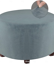 abordables -Housse de pouf extensible et durable, parfaite pour protéger et rafraîchir votre pouf, ajoute du style et du confort à n'importe quel décor de salon ou de chambre à coucher