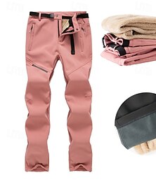 levne -Dámské Kargo kalhoty Dağcı Pantolonu Taktické kalhoty Armáda Zima Venkovní Běžný Zateplená podšívka Voděodolný Rychleschnoucí Kalhoty Tmavě šedá Černá Lov Lezení Kempování a turistika S M L XL XXL
