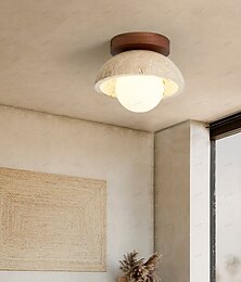 economico -lampada da soffitto moderna per corridoio di metà secolo, paralume bianco latte, piccola lampada da soffitto in marmo e pietra naturale, lampada da soffitto in legno, vintage, fattoria, vicino alla
