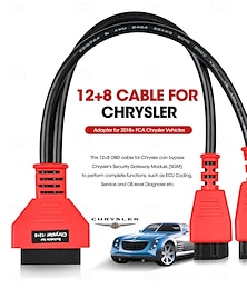 billige -original obd2 adapter for chrysler 12 &8 programmeringskabelkontakt bypass gatewayprotokollkabel