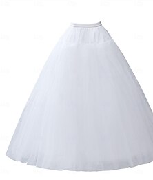 abordables -Rococo Victorienne Princesse Jupe à cerceaux Sous jupe Jupe en tulle Couleur Unie Femmes Mascarade Événement / Fête Bal de promo Adulte Jupe