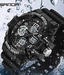abordables -SANDA Hommes Montre Digitale Extérieur Sportif Mode Montre Bracelet Lumineux Chronomètre Fonction réveille Calendrier PUT Suivre
